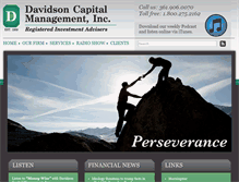 Tablet Screenshot of davidsoncap.com